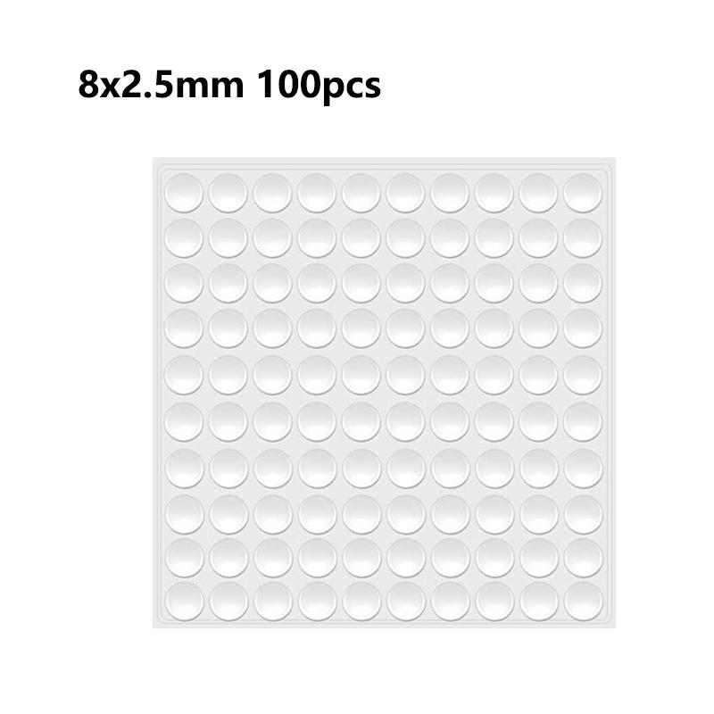 Strong Self-Adhesive Clear Door Stopper Rubber Damper Buffer Cabinet Bumpers Furniture Dots Cushion Protective Pads Tiny Bumpons