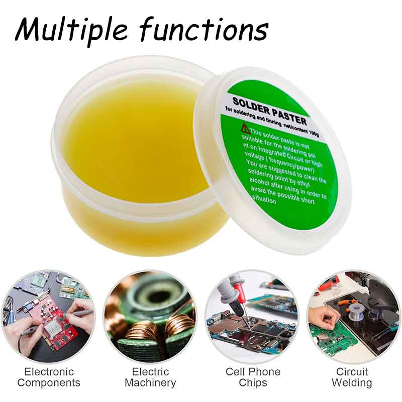 Lötpaste Kolophonium-Flussmittel Bleifreie Lötreparaturpaste No-Clean Leicht zu löten Lötkolbenreparatur Lötflussmittel