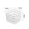 Kompaktowy metalowy kosz druciany do organizacji domu