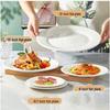 Taisun Ceramic White 10-inch Dinner Plates