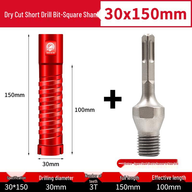 Compact Electric Hammer Water Drill Bit Set for Sharp Hole Opening in Range Hood, Wire Box, and Wall.