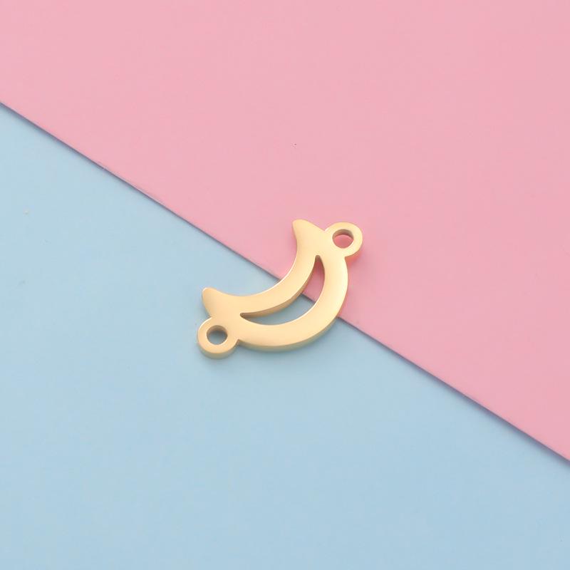 

Stainless Steel Sun & Moon Double Hole Bracelet Pendants