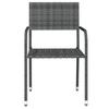 3 Piece Outdoor Dining Set Grey