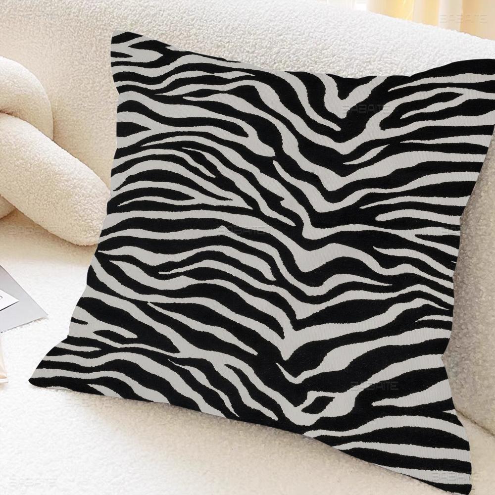 

Zebra Pattern Cushion Cover Pillowcase Upholstery Sofa Throw Pillow Home Decor Pillowcas 18x18Inch