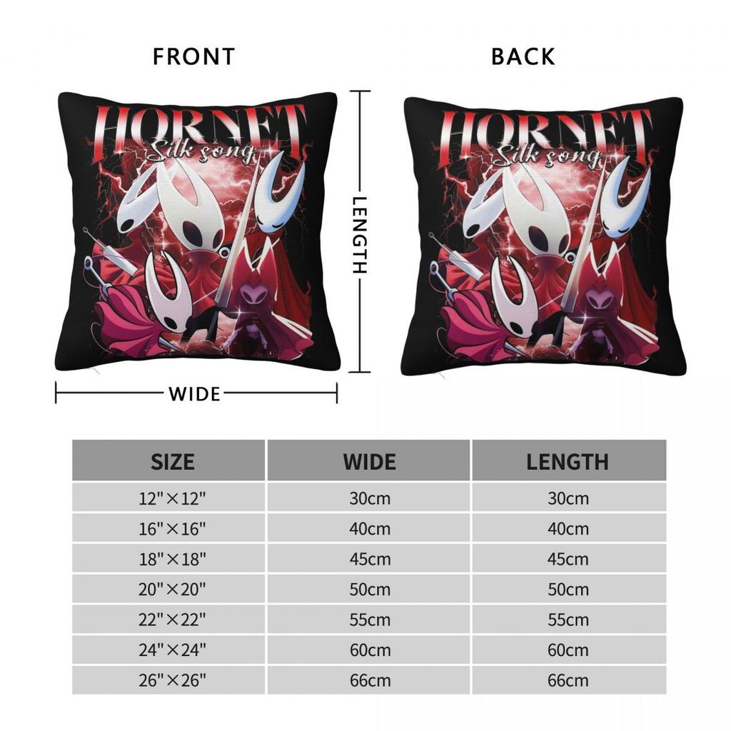 Hollow Knight Silksong Hornet Kissenbezug Doppelseitiger Druck Polyester Kissenhülle Dekorationen Wurfkissenbezug Hülle Auto