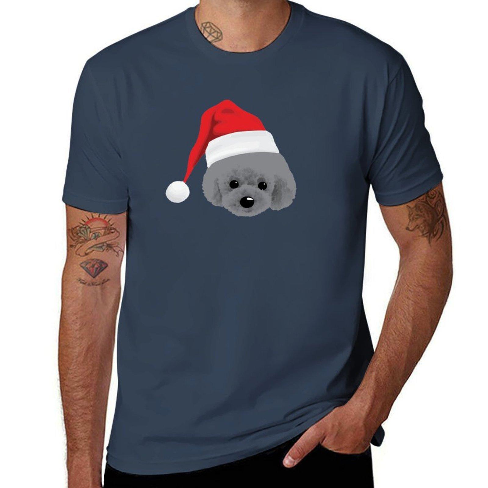 Poodle (L) dog Christmas TShirt Holiday All Match TShirt S