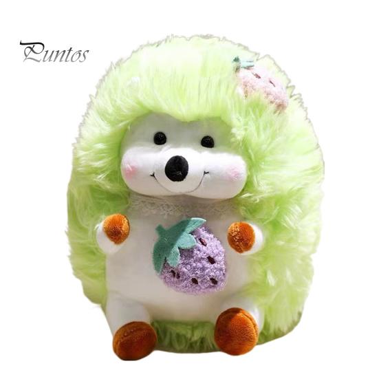 Fruit Hedgehog Plush Toy Strawberry Pineapple Animal Plushie Stuffed Doll Pillow Home Office Bedroom Sofa Couch Decoration Kids Adults Birthday Gift