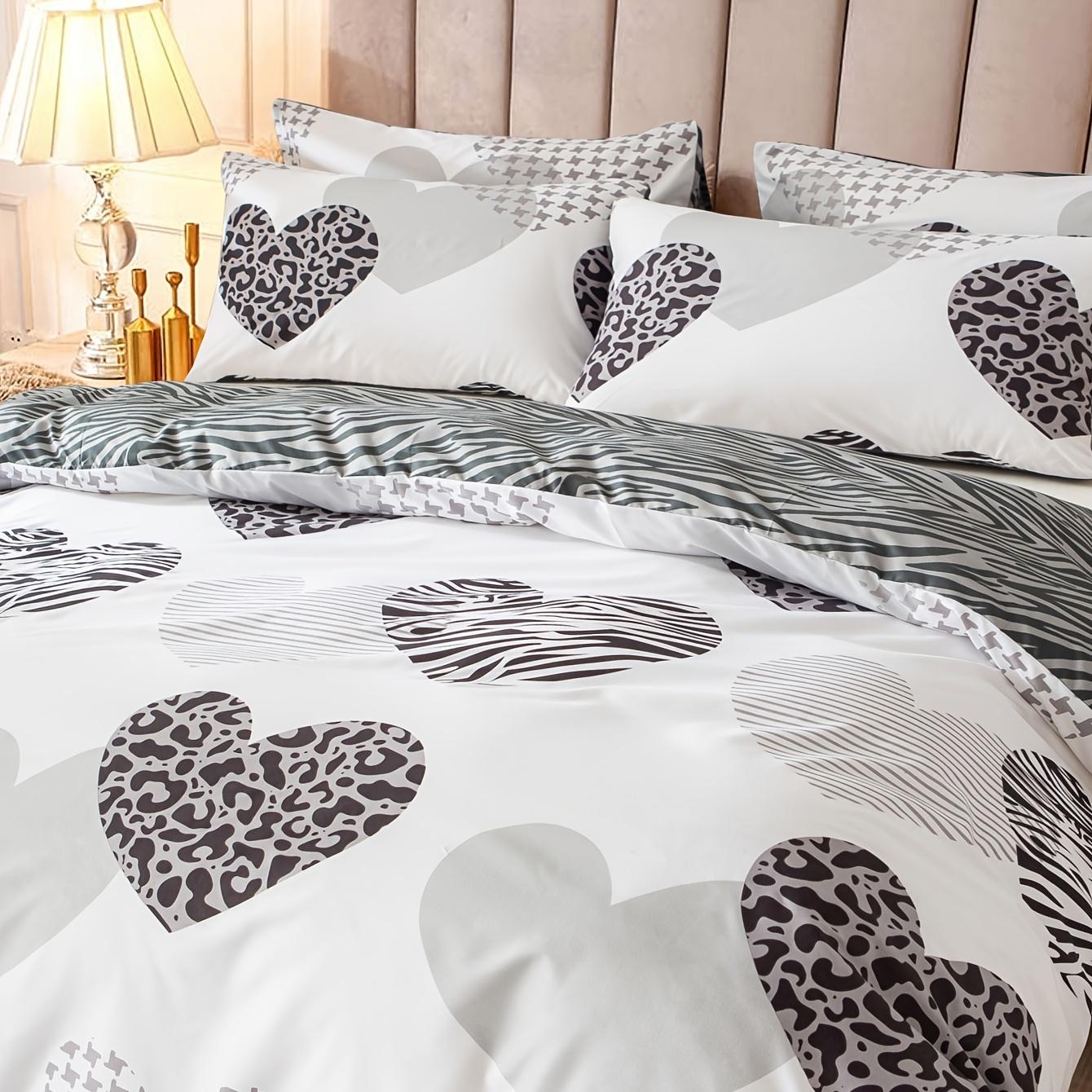 

3pcs Multicolor Printed Duvet Cover Set - Soft and Comfortable Bedding for Bedroom and Guest Room - Includes 1 Duvet Cover and 2 135*200cm