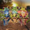 Colorful Frog Acrylic Suncatcher Umbrella Frog/Three Frogs On Branch Stained Glass Window Hanging Ornament for Indoor Outdoor Garden Decor