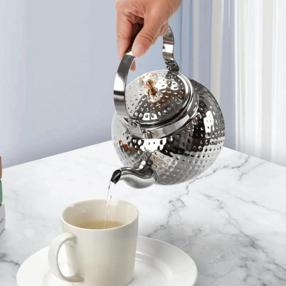 1000/1500/2000 ML Hammered Tea Kettle Thickened Loose Leaf Teapot Filtering Teapot  Restaurant
