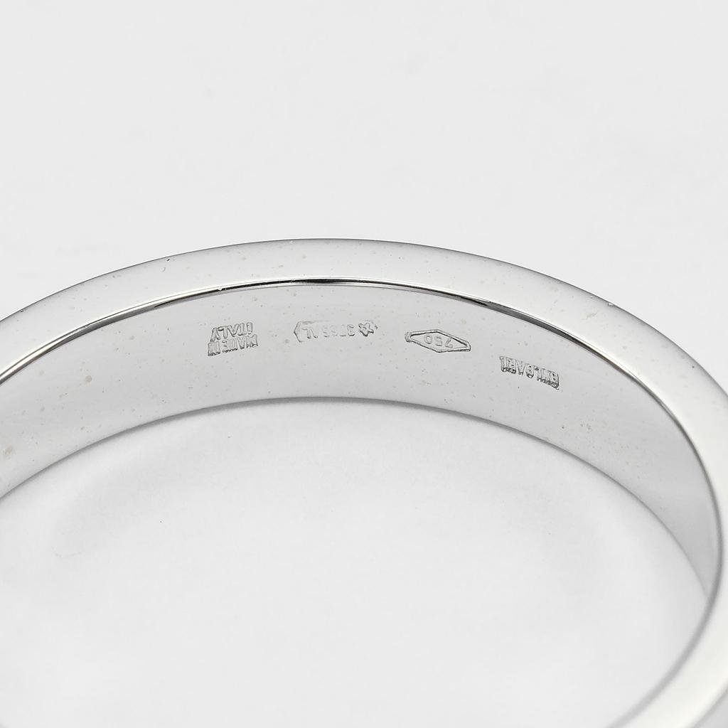 BVLGARI B.zero1 Essential Ring K18 white gold/diamond #9.0(US Size) 6.8g mens Used