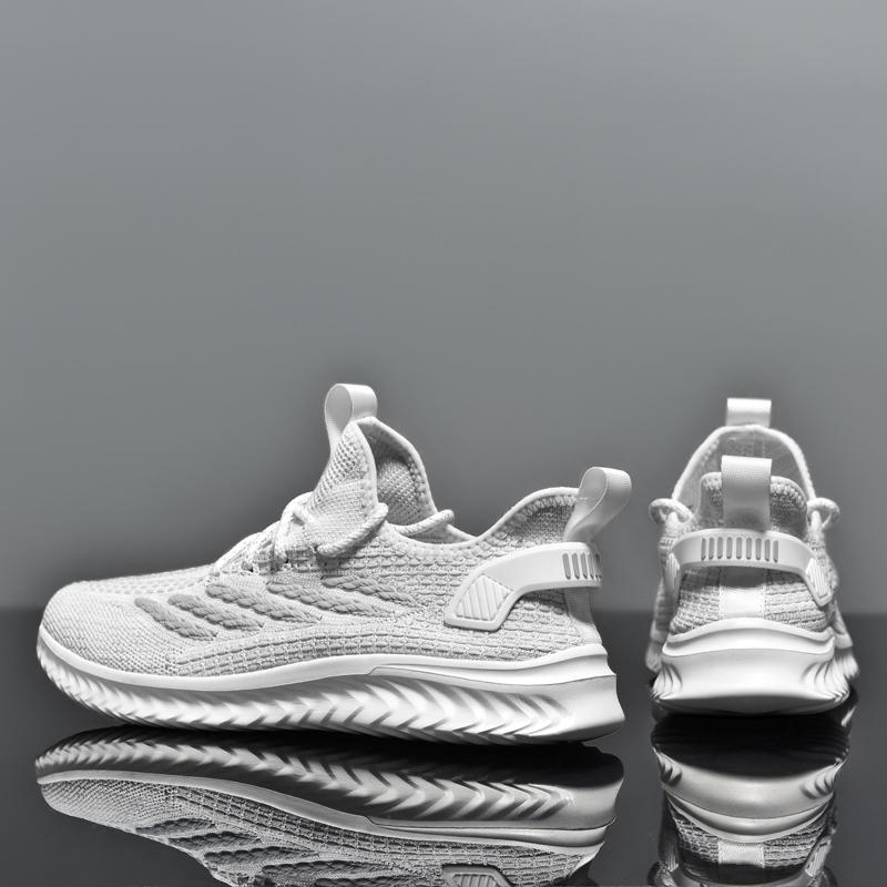 Fashion Men's Shoes Summer 2025 Mesh Breathable The Latest Explosive Flying Fabric Coconut Shoes Oversized 46 47 48 Sports Casual Shoes