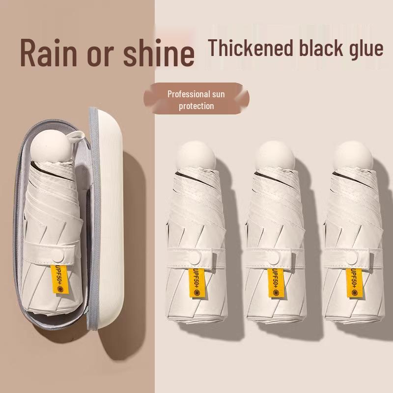 50% Off Women's Portable Sun Umbrella - Anti-UV, Manual Folding, Rain or Shine Parasol
