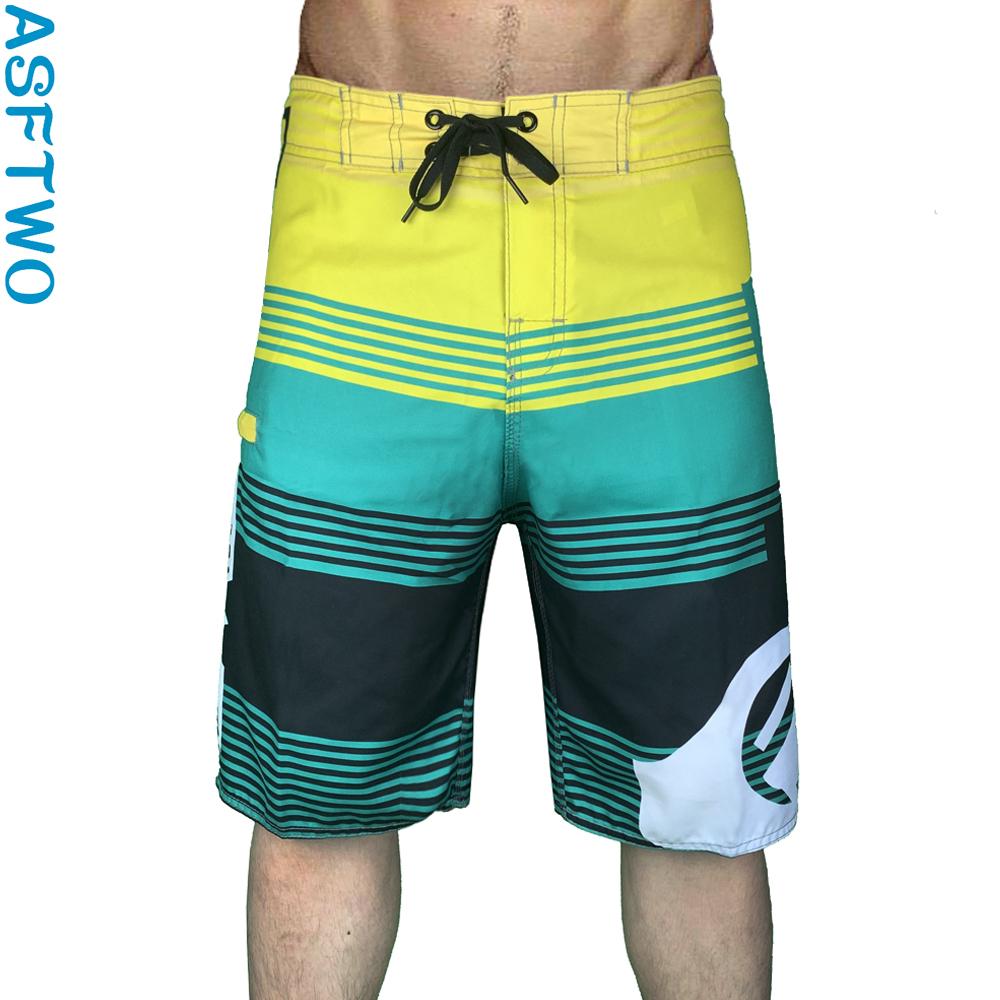 Quick Drying Beach Shorts for Men Surf Beach Shorts Fast Dry Swim Trunks with Bermuda, Fitness Muscle Short Pants, Summer, New,