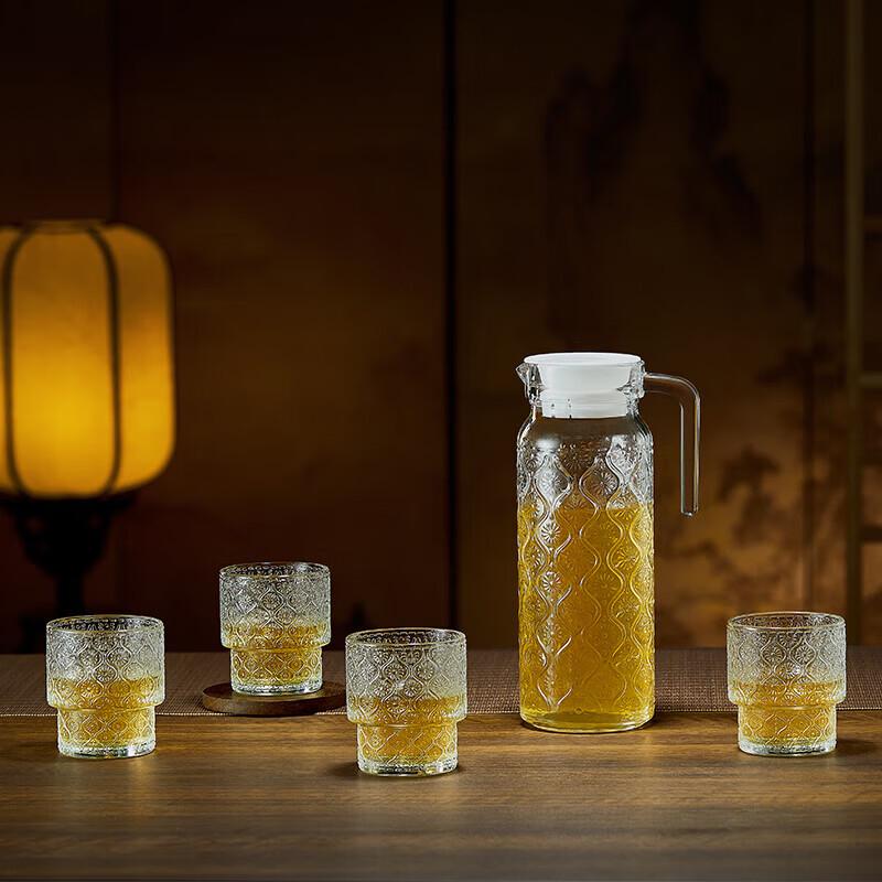 BOLIDOMI Glass Water Pitcher Set (5-Piece)