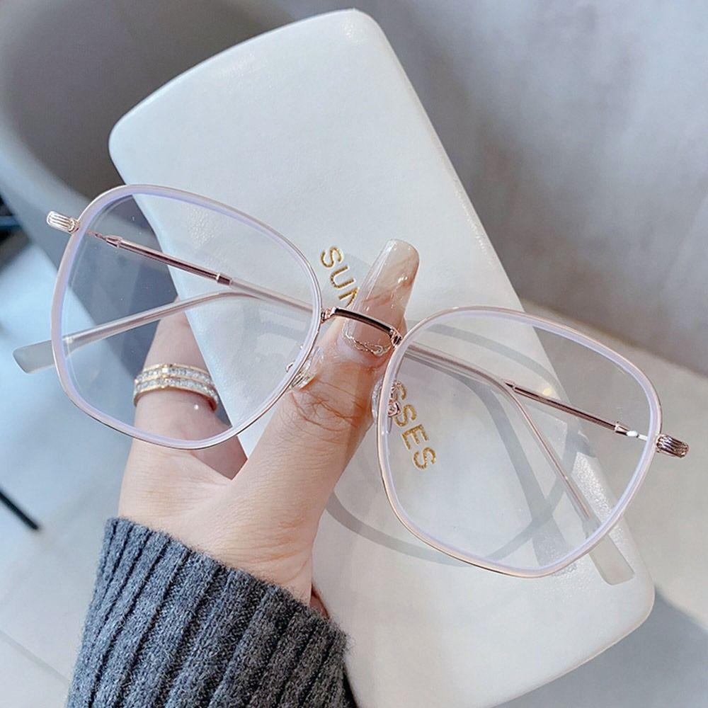 Übergroße Blaulichtfilterbrille   Damen Übergroße Eckige Brille Computerbrille Brillen Glitzerrahmen Brillen