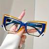 Vintage kočičí oči nadrozměrné brýle na čtení s geometrickým rámem, zvětšení 1,0~ 4,0, čirá PC čočka
