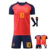 Kinder Sportuitrusting Spanje Yamal Voetbalshirt Set YSHT Rood 110-120 cm