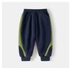 Boys Korean Style 2025 Sports Velvet Hoodie and Trousers Set