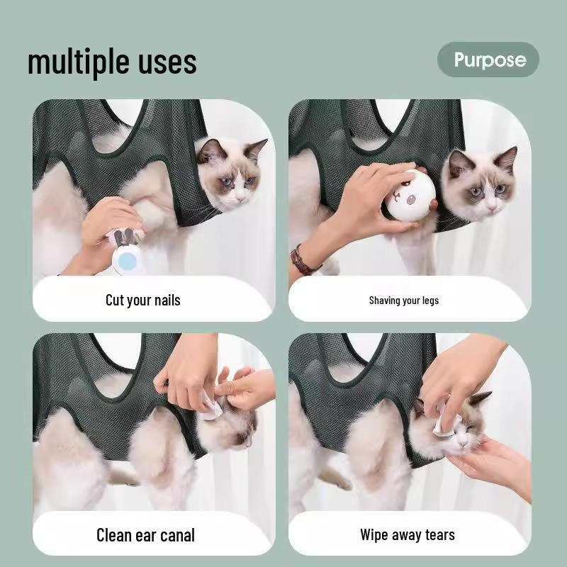 Ammaca Multifunzionale per Toelettatura Gatti e Cani: Bagno, Taglio Unghie, Toelettatura & Altro
