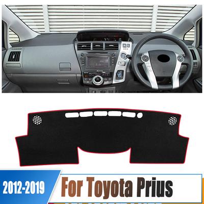 Tappetino Cruscotto Auto Anti-Luce Copertura Strumento Tappeti Per Toyota Prius V Alpha Daihatsu Mebius 2012-2016 2017 2018 2019 ZVW40