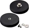 Mutuactor Neodymium Rubber Coated Magnet 2 Pcs 105 Lbs Strong Mount Magnet M8 F