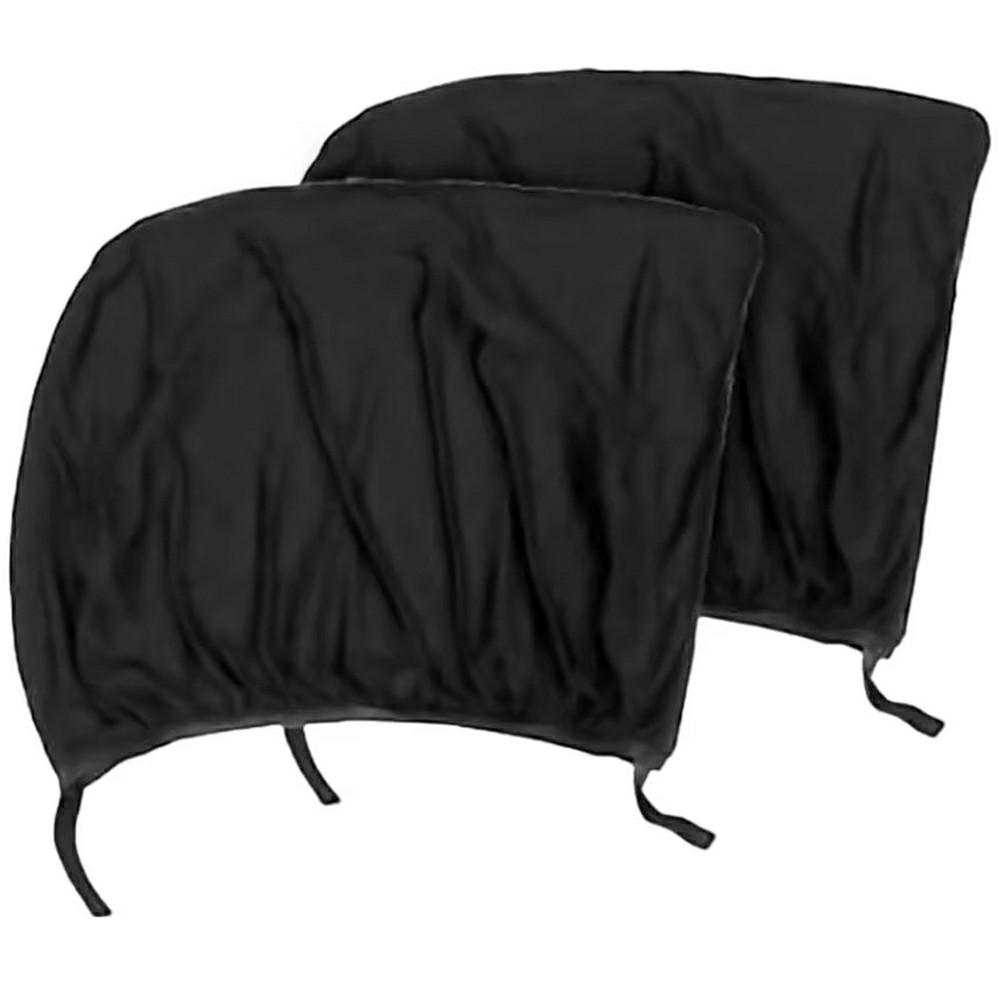 2Pcs Car Window Shade Front/Rear Side Window Sun Shade Breathable Privacy Curtain with Zipper