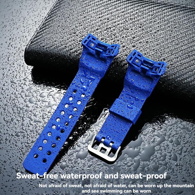 Ersatz-Uhrenarmband für Casio GWN-1000B/GWN-1000 Gulfmaster Herren Wasserdichtes Harzarmband Modell 5371 Langlebiges Gummi-Armband
