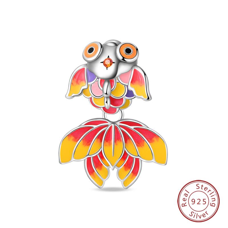 New Year Series Copper Lucky Cat God Of Wealth Lion Dance Koi Fish Charms Beads 3Mm Diy Jewelry Gifts