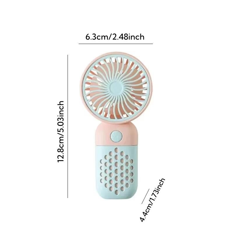 2025 New Handheld Charging Fan Cartoon Cute Small Student Charging Small Fan Portable Mini USB Fan Mini Pocket
