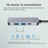 Usb-C Hub 8In1 Type C Adapter Multiport Usb3.0 Pd Charging Port Tf Sd Card Reader Mobile Phone Tablet Converter