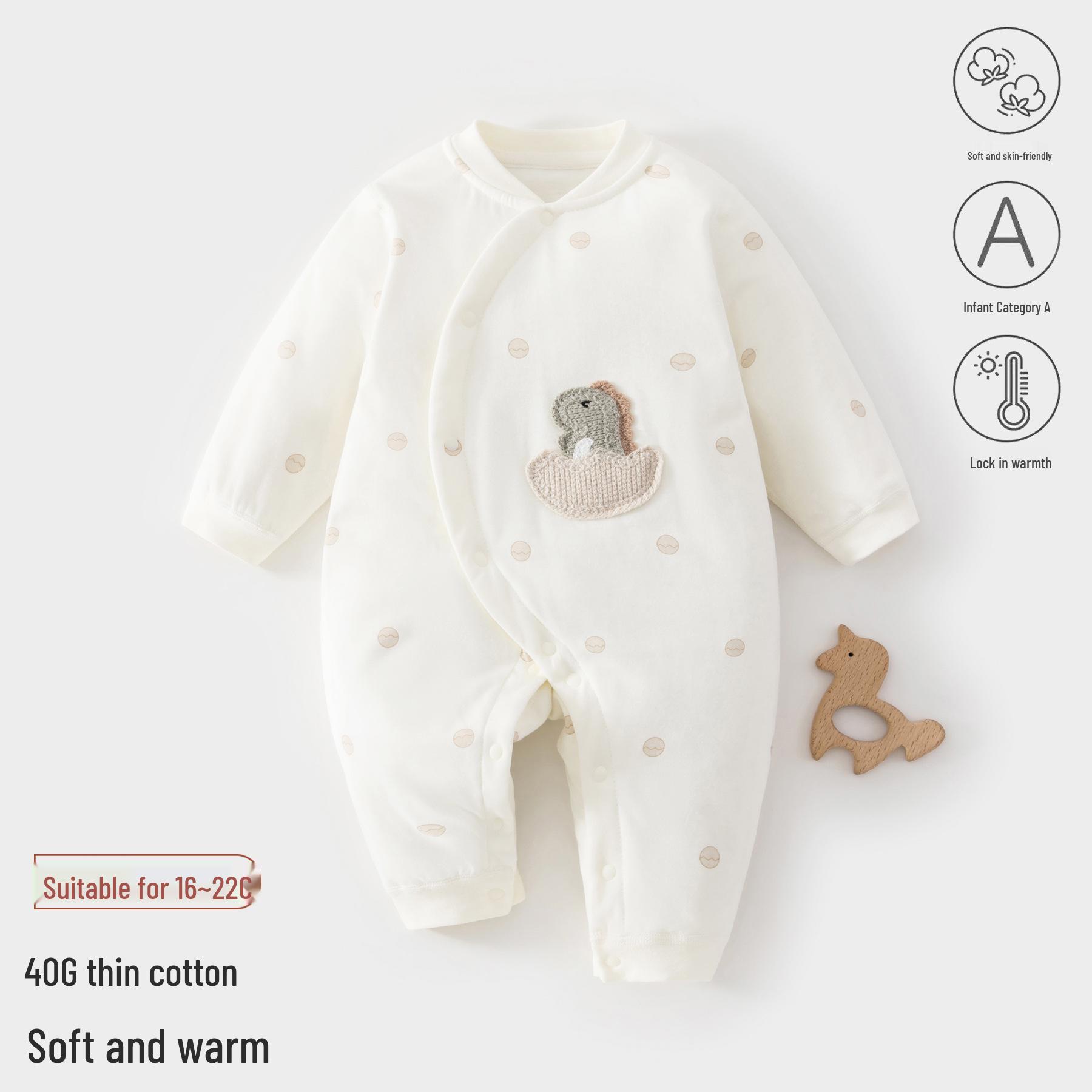 

Newborn & Toddler Pure Cotton Romper - A-Class Padded for Autumn & Winter Warmth 66 (up to 15 jin)
