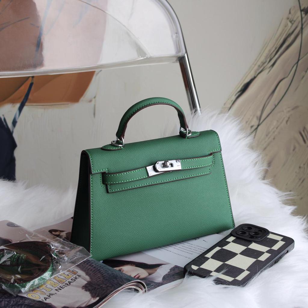 Bolso Kelly Color Caramelo: Bolso de Mano de Moda Europeo y Americano para Mujer, Bolso de Hombro Único o Cruzado de Gama Alta