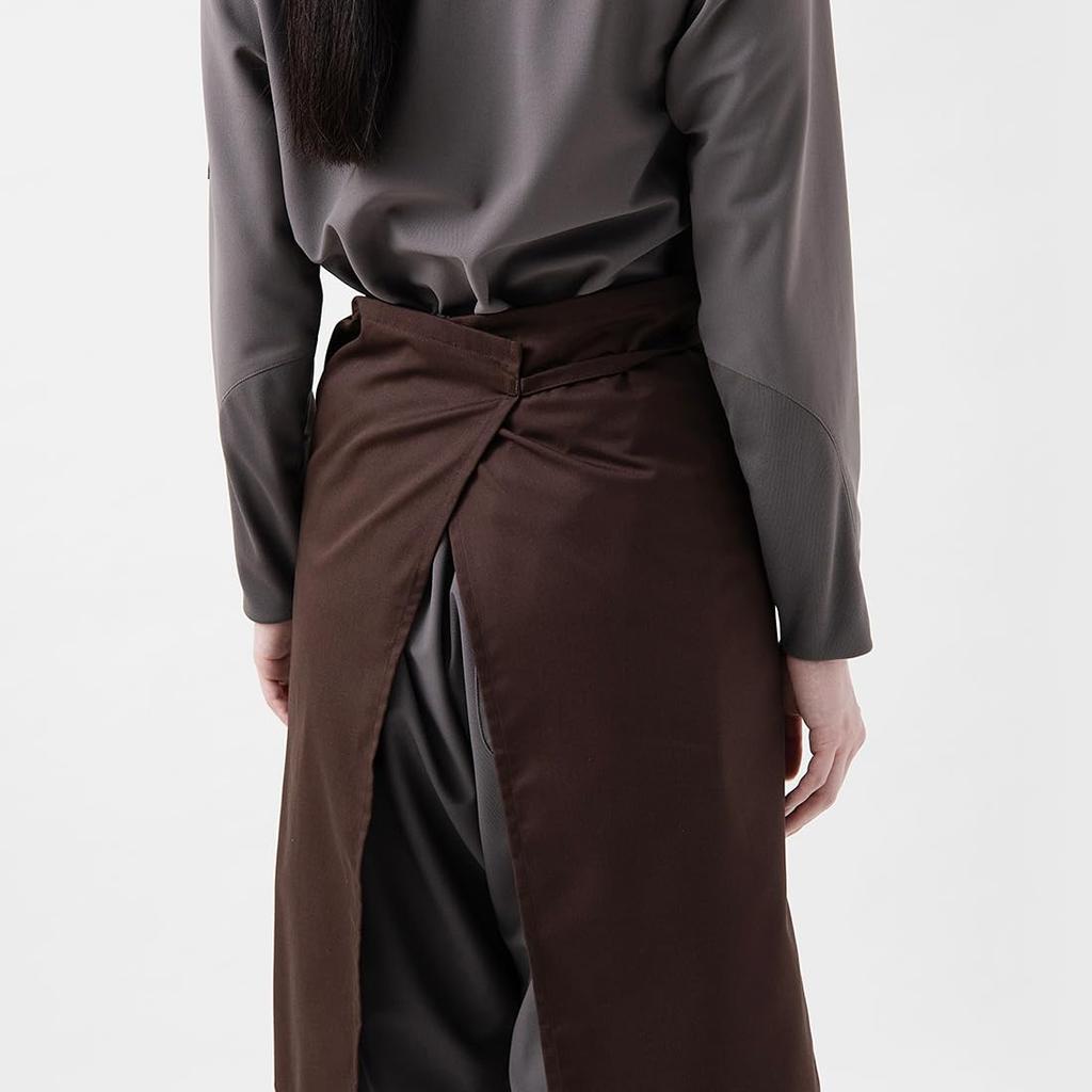 Seven Uniform ET3409-1 Navy One-Size Below-the-Waist Apron, Antibacterial, Odor-Resistant, Water-Repellent, and Oil-Repellent