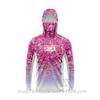 Mens Quick-Dry Ice Silk Long Sleeve Fishing Shirt UPF50 Sun Protection Hooded Tee With Integrated Face Cover