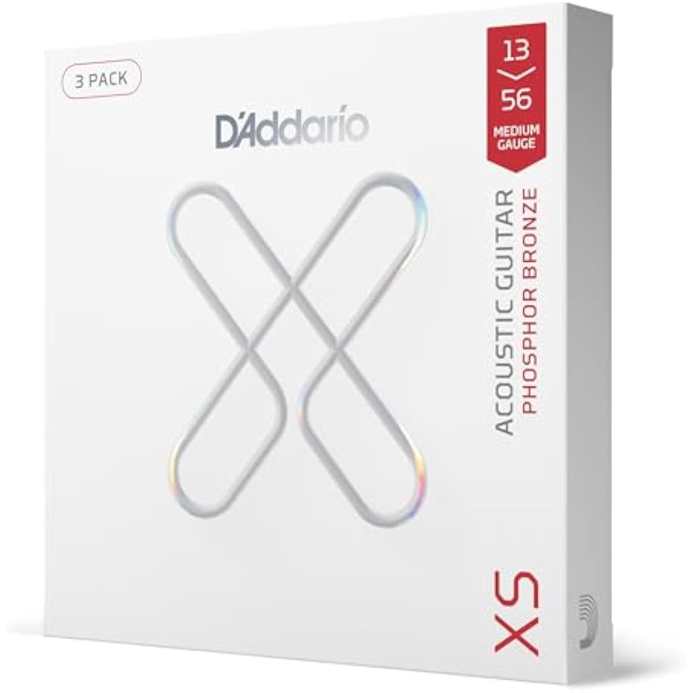 D Addario Daddario Струны для акустической гитары Струны с покрытием XS Фосфорная бронза Средние .013-.056 XSA...