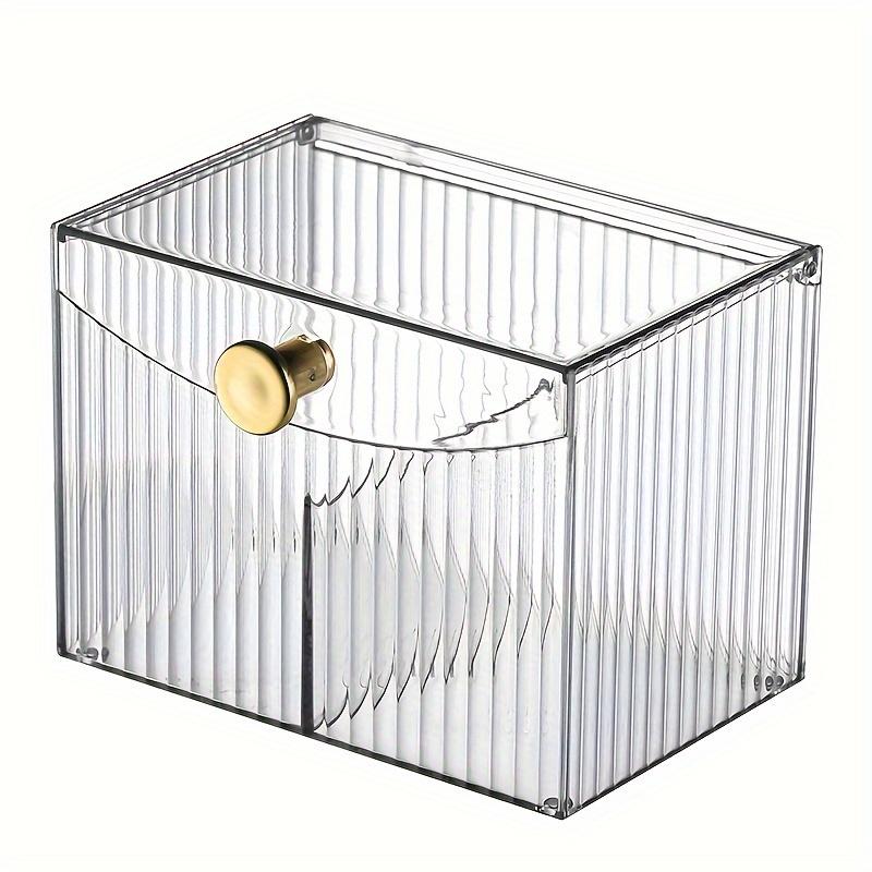 Klappbare Make-up-Aufbewahrungsbox mit Fächern für Desktop-Kosmetik und Schreibwaren-Aufbewahrungsboxen wie Wattestäbchen, Beauty-Eier, Make-up-Pinsel