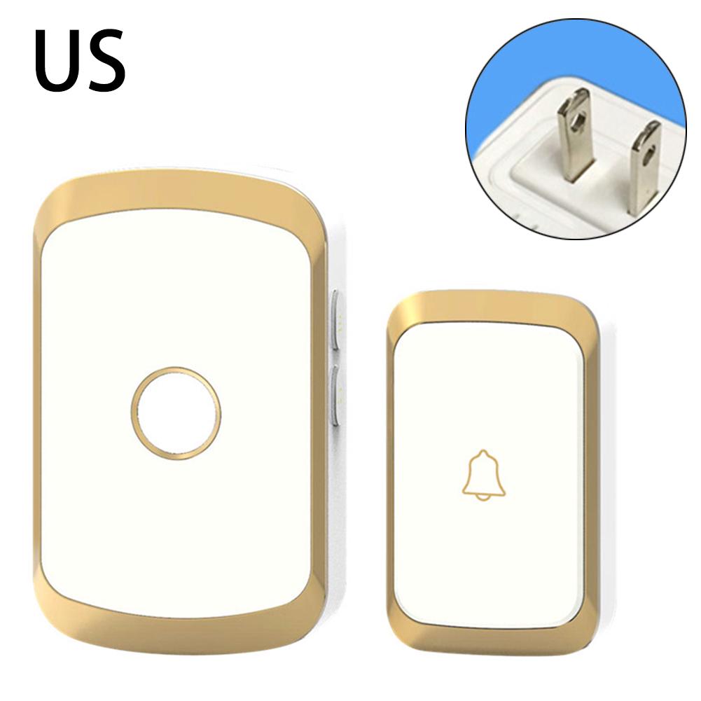 AC 110V-240V Wireless Doorbell 360m Remote Call Waterproof Smart Music Door Bell