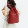 Lightweight Drawstring Pocket Solid Color Sports Backpack Women's Large Capacity Fitness Drawstring Backpack
