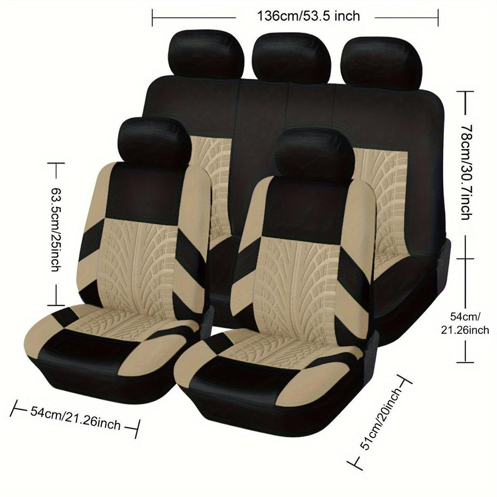 Universal Durable Stain-Resistant Seat Cover for Five-Seater Car