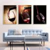 WCIC New Home Decoration Wine Glass Home Room Background Wall Painting Decoration Hanging Painting