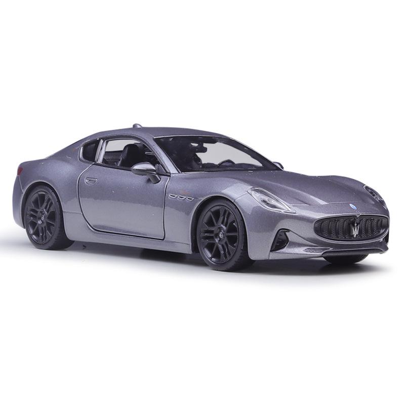 

Welly 1/24 2023 Maserati Granturismo Folgore Coupe Alloy Sports Car Model Diecasts Metal Racing Car Vehicles Model Kids Toy Gift сірий колір