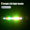 Car LED Daytime Headlight With Wind Powered Fan - 8 LED Rotating Lights In White/Blue For Enhanced Visibility