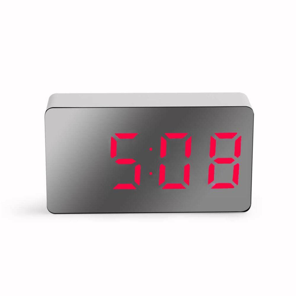 

Multifunctional Led Light Display Time Snooze Digital Alarm Clock Mirror Clock LED Display