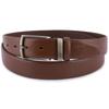 Pasek męski skórzany premium 3,5 cm casualowy brązowy skóra lico Beltimore brązowy E37 : Kolory - brązowy, beżowy, Rozmiar pasków - r.85-100 cm
