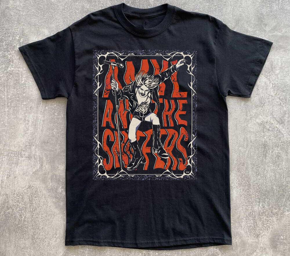 НОВАЯ Черная Хлопковая Унисекс Футболка Amyl and the Sniffers S-5XL HD374 Унисекс Футболка XL