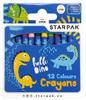 Dino wax crayons 12 colors