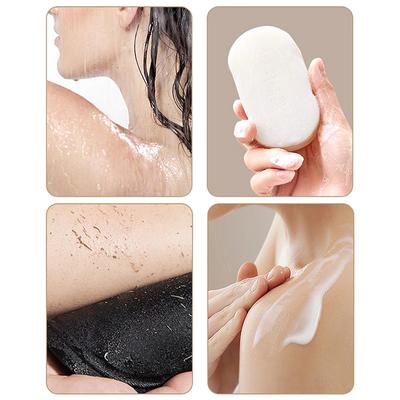 Body Exfoliating Shower Scrubber Dead Skin Remover Rubber Pads Skin Massage Brush Bath Rubbing Tool Black Spa Bathing Gloves