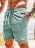 Pantaloncini Sportivi da Uomo in Velluto a Coste Monocolore con Lacci 2026