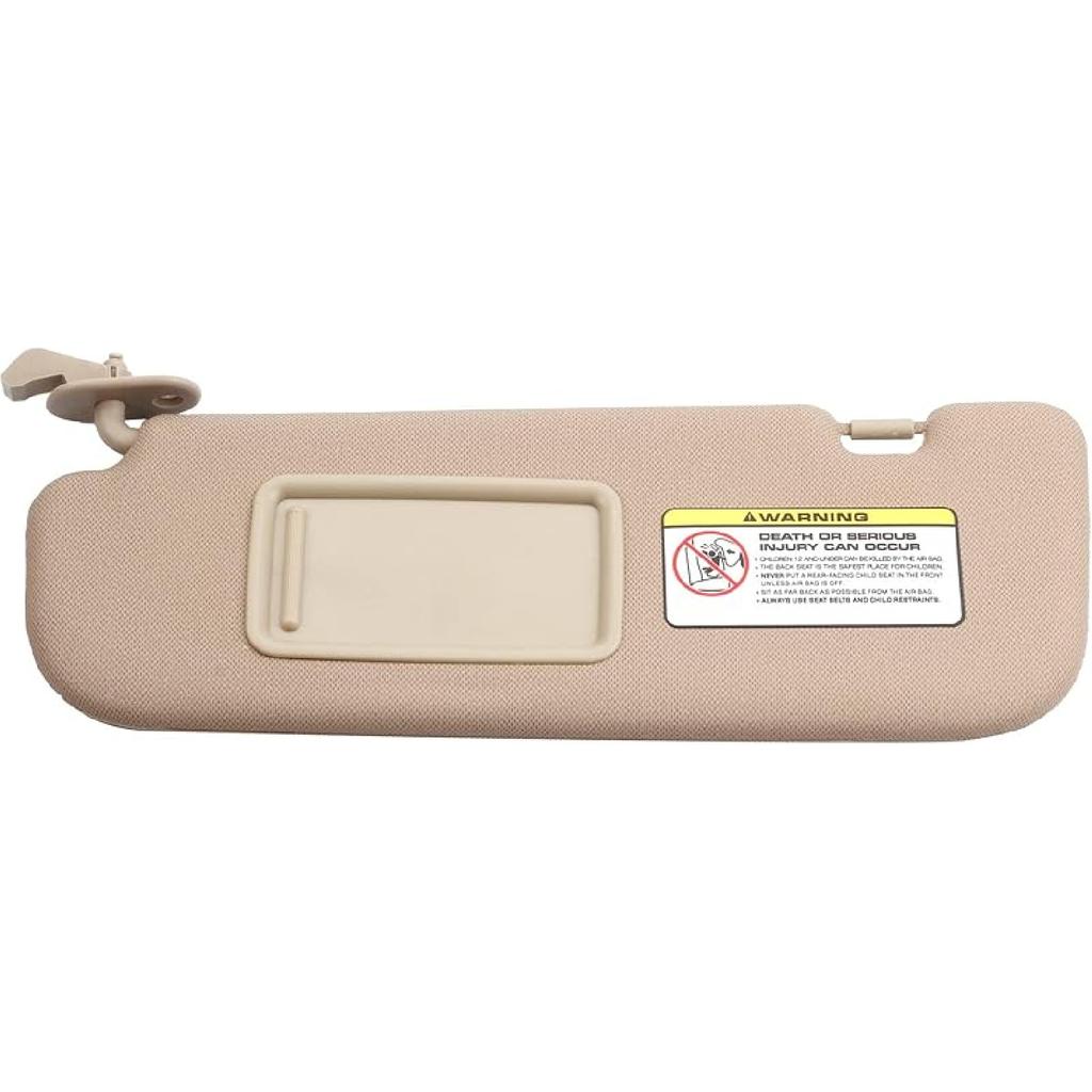Dasbecan Gray Left Driver Side Sun Visor Compatible With Hyundai Elantra 2011 2012 2013 2014 2015 Replaces# 852103X000TX